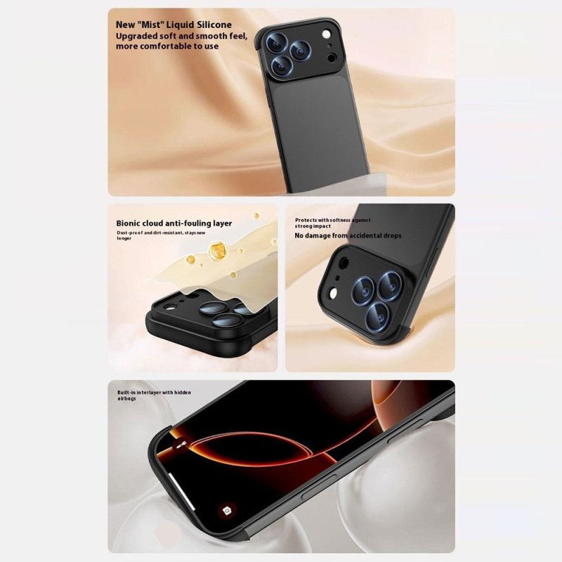 Cover iPhone 17 Pro Rammeløs Med Hjørnebeskyttelse Og Integreret Linse