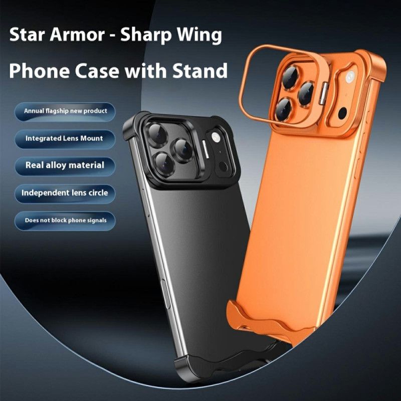 Cover iPhone 17 Pro Telefon Etui Bumper Med Stativ Og Linsebeskytter