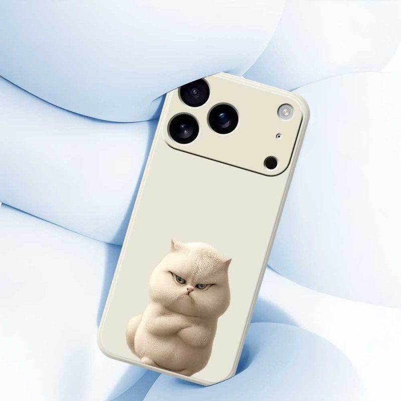 Cover iPhone 17 Pro Telefon Etui Flydende Silikone Med Vred Kat