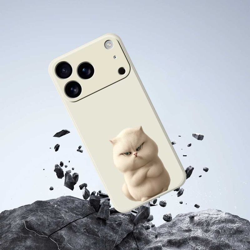 Cover iPhone 17 Pro Telefon Etui Flydende Silikone Med Vred Kat