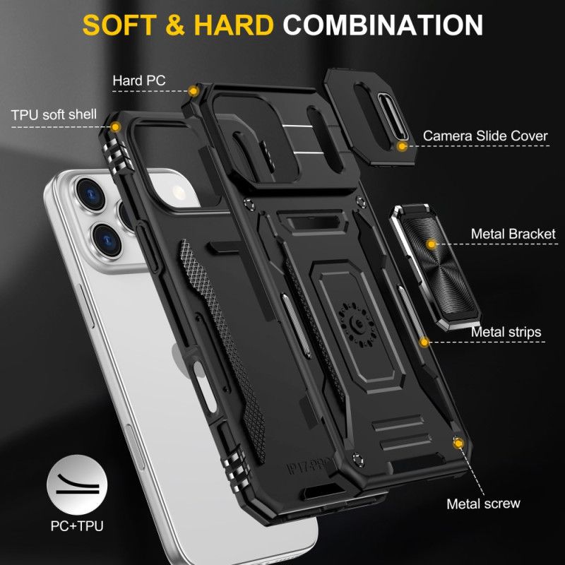 Cover iPhone 17 Pro Telefon Etui Glidende Linsebeskytter Og Montering