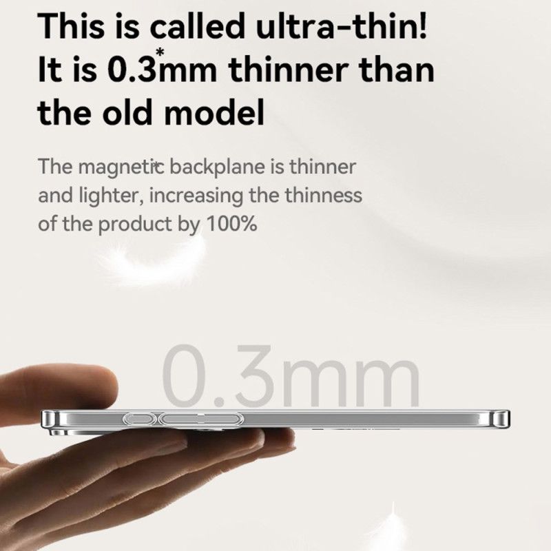 Cover iPhone 17 Pro Telefon Etui Magsafe-kompatibel Foldbar Stander