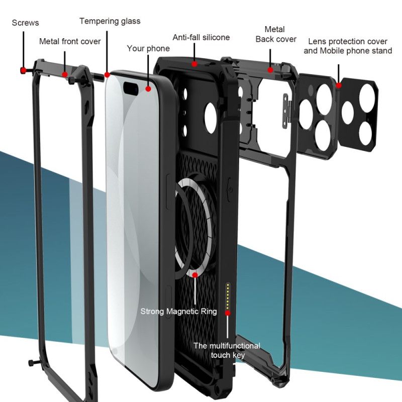 Cover iPhone 17 Pro Telefon Etui Magsafe Premium Protection