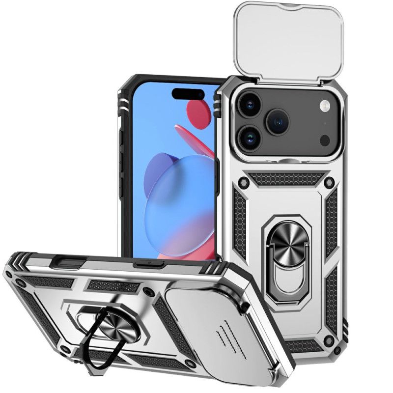 Cover iPhone 17 Pro Telefon Etui Robust Med Linsebeskytter Og Stativ