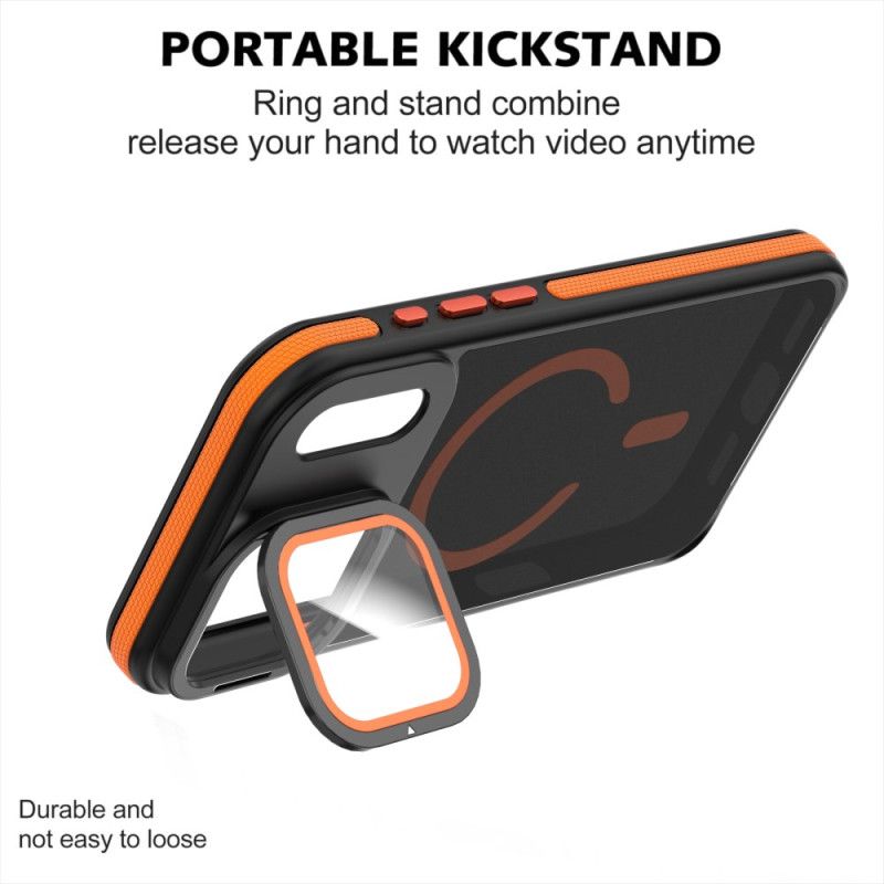 Cover Til iPhone 17 Pro Hybrid Magsafe Med Linsebeskytter Og Integreret Montering