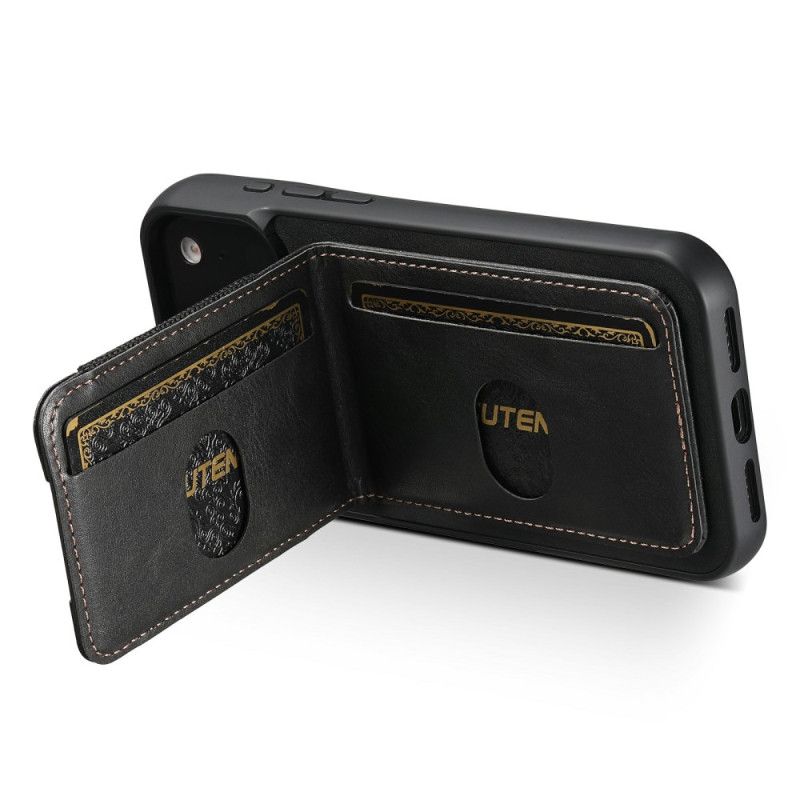 Cover Til iPhone 17 Pro Kortholder I Vokset Læderstil