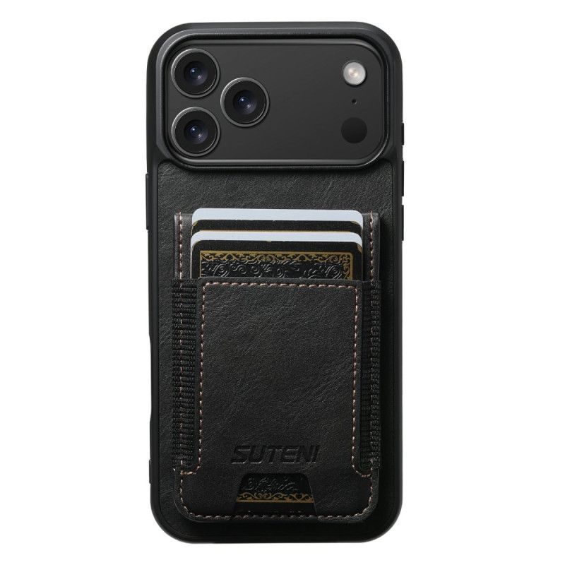 Cover Til iPhone 17 Pro Kortholder I Vokset Læderstil