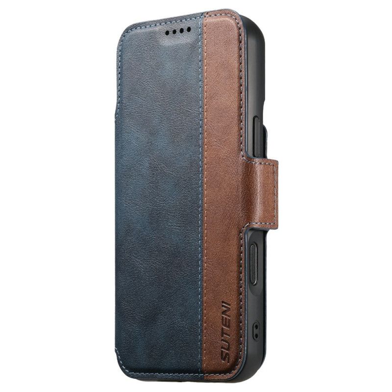 Flip Cover Til iPhone 17 Pro Magsafe Tofarvet Aftageligt Etui