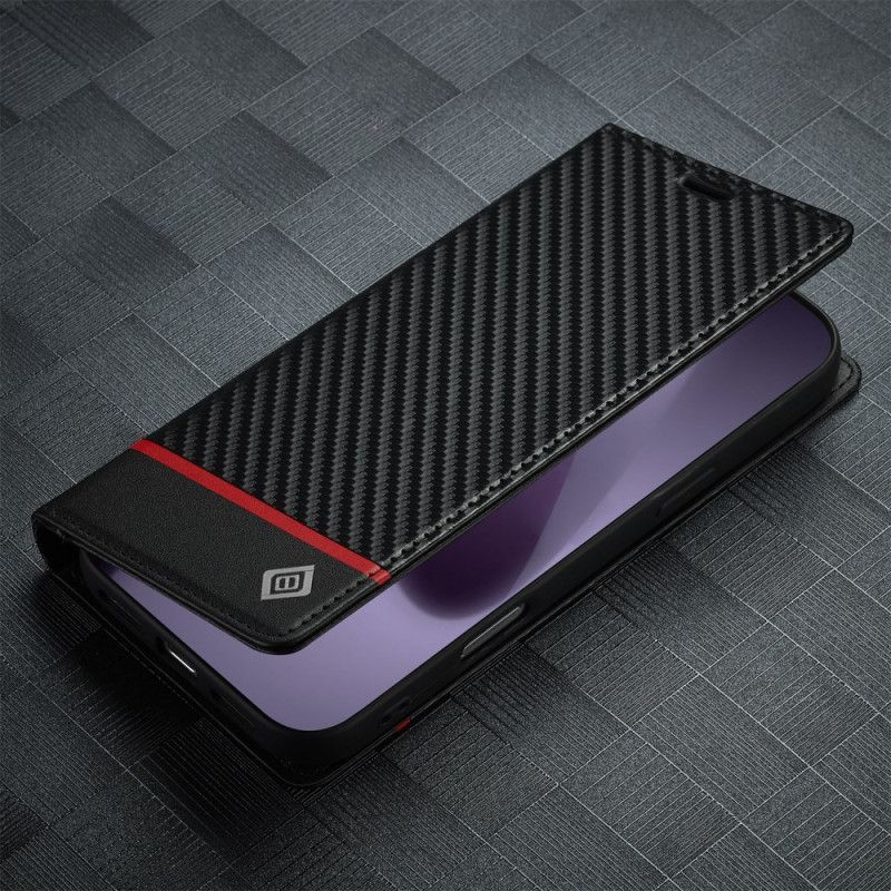 Læder Cover iPhone 17 Pro Telefon Etui Lc.imeeke Kulfiber