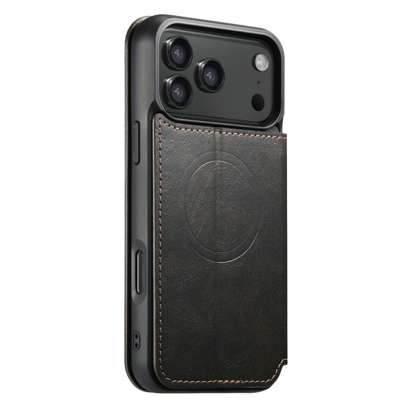 Læder Cover iPhone 17 Pro Telefon Etui Magsafe-kompatibel Lædereffekt