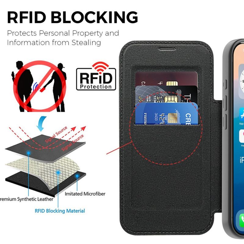 Læder Cover iPhone 17 Pro Telefon Etui Magsafe-kompatibelt Quiltet