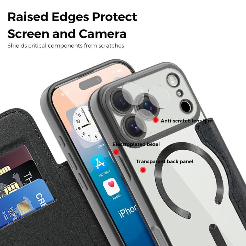 Læder Cover iPhone 17 Pro Telefon Etui Magsafe-kompatibelt Quiltet