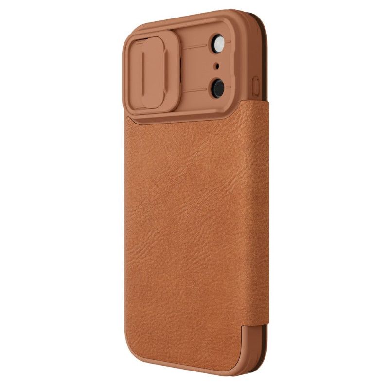 Læder Cover iPhone 17 Pro Telefon Etui Qin Pro-serien Nillkin