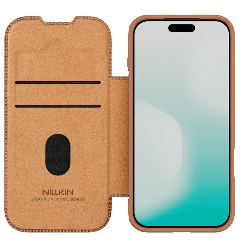 Læder Cover iPhone 17 Pro Telefon Etui Qin Pro-serien Nillkin