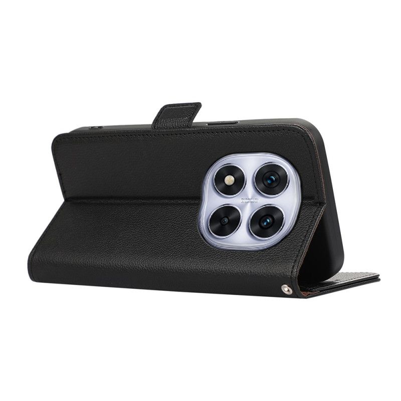 Cover Til Xiaomi Redmi Note 14 Pro 4g Abeel Læder Effekt