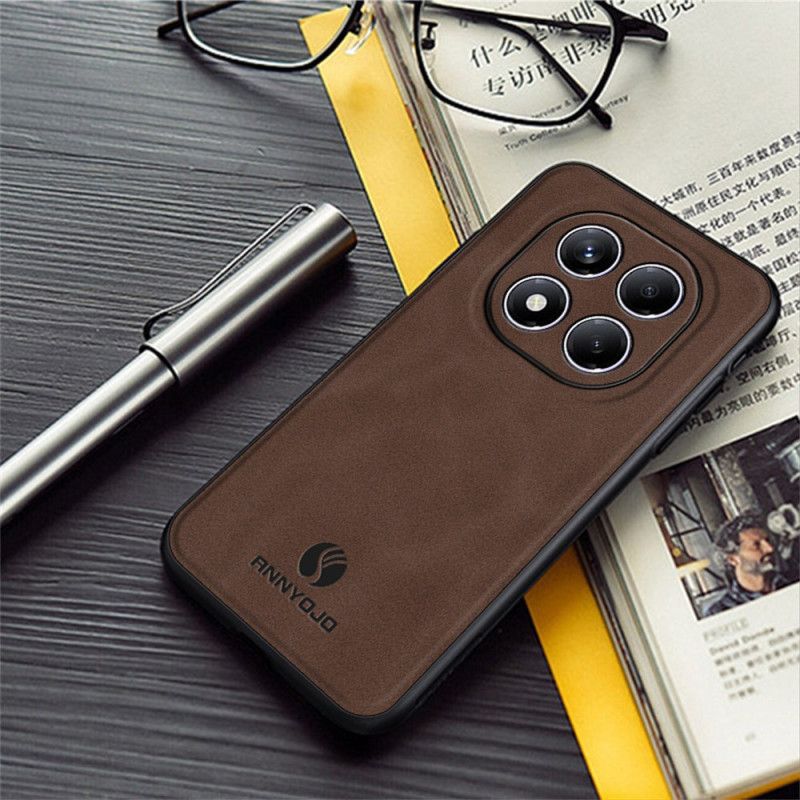 Cover Til Xiaomi Redmi Note 14 Pro 4g Annyojo Lædereffekt