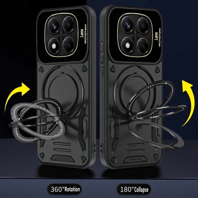 Cover Til Xiaomi Redmi Note 14 Pro 4g Magnetisk Roterende Stativ