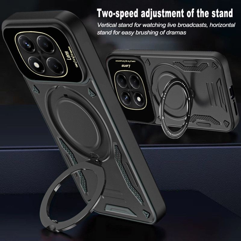 Cover Til Xiaomi Redmi Note 14 Pro 4g Magnetisk Roterende Stativ