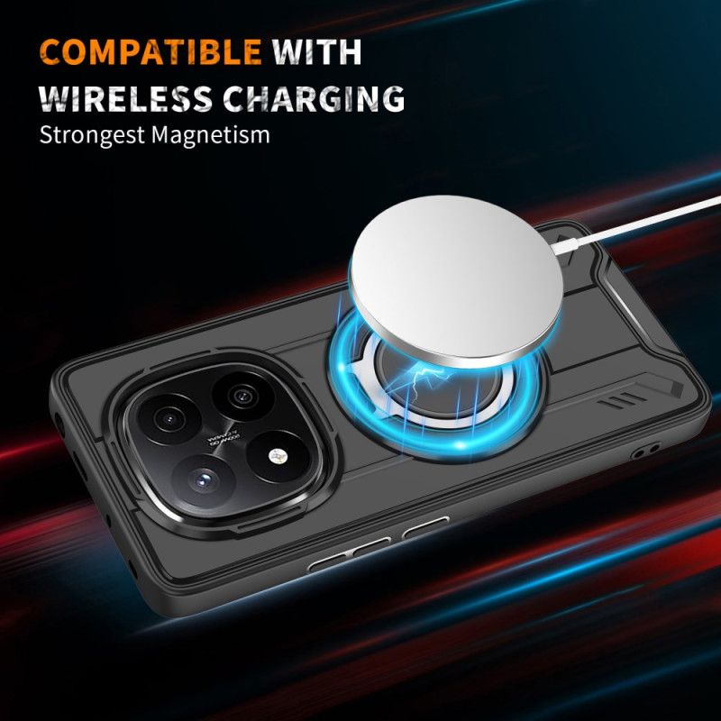 Cover Til Xiaomi Redmi Note 14 Pro 4g Magsafe Kompatibel Med Roterende Stativ