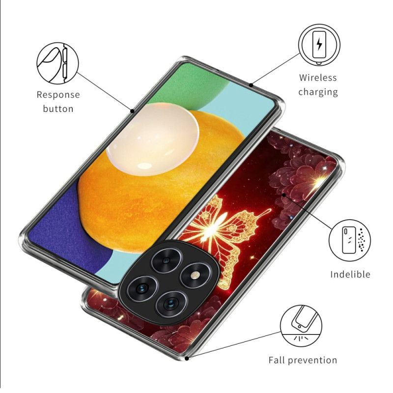 Cover Xiaomi Redmi Note 14 Pro 4g Gylden Sommerfugl