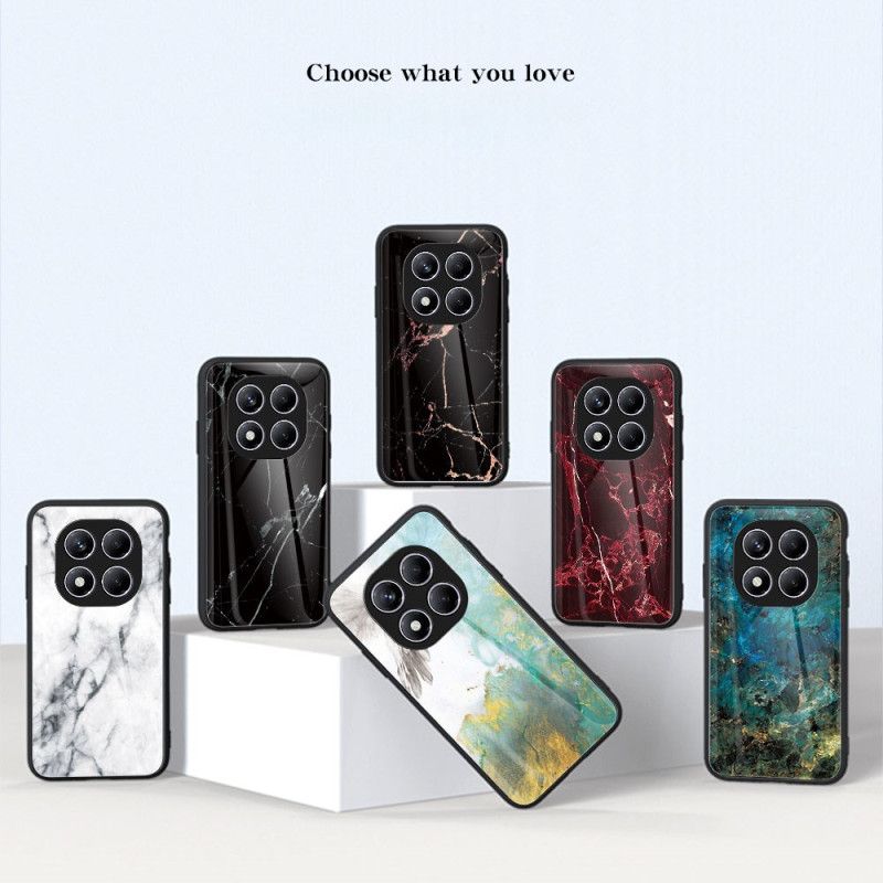 Cover Xiaomi Redmi Note 14 Pro 4g Marmoreret Hærdet Glas