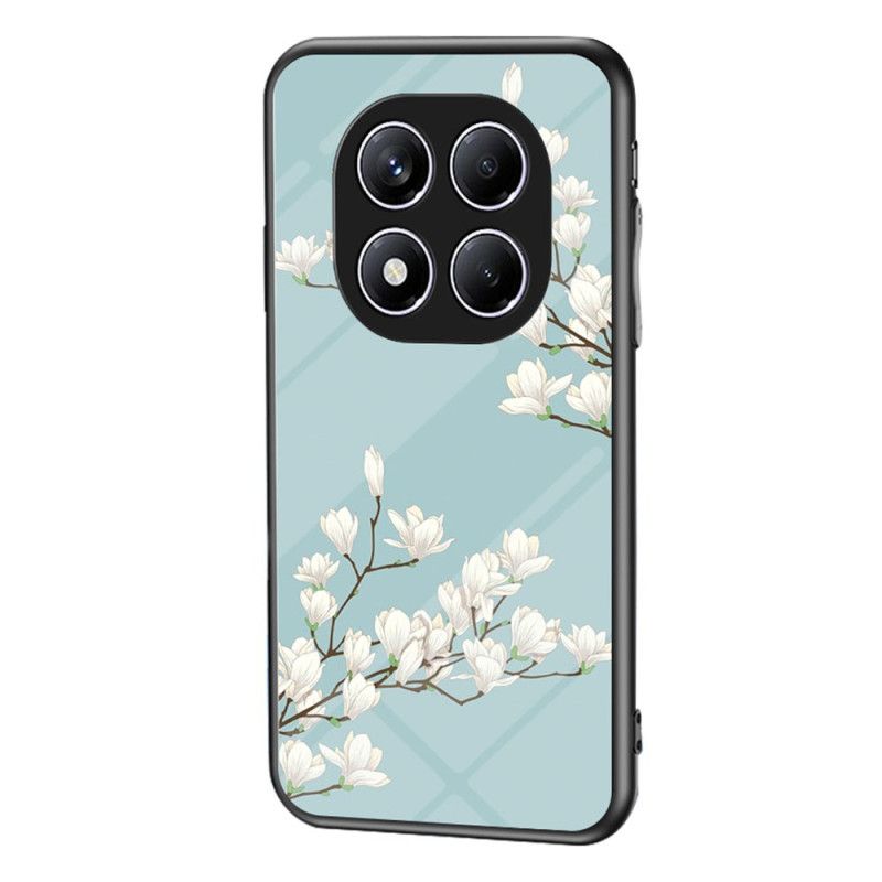 Cover Xiaomi Redmi Note 14 Pro 4g Telefon Etui Blomsterhærdet Glas