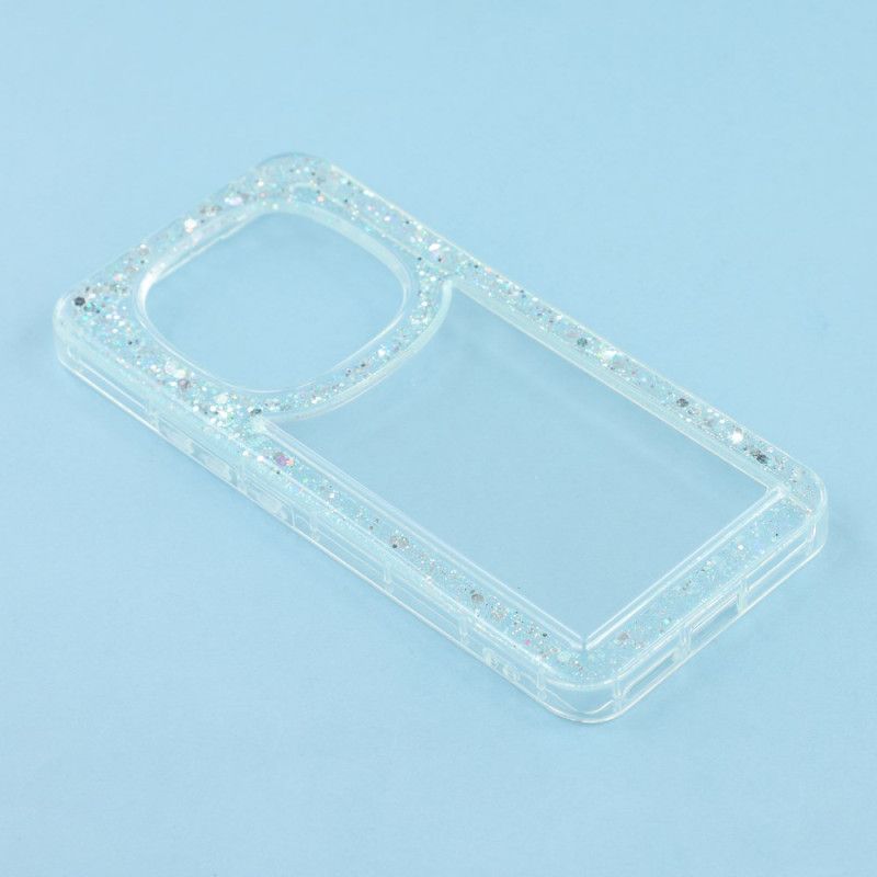 Cover Xiaomi Redmi Note 14 Pro 4g Transparent Med Glitterkanter