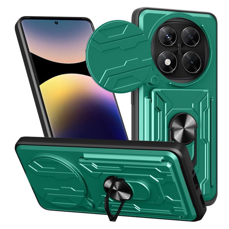 Cover Xiaomi Redmi Note 14 Pro 4g Ultra-resistent Med Stativ Og Linsebeskytter