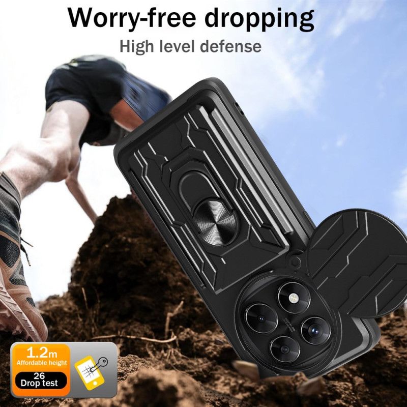 Cover Xiaomi Redmi Note 14 Pro 4g Ultra-resistent Med Stativ Og Linsebeskytter