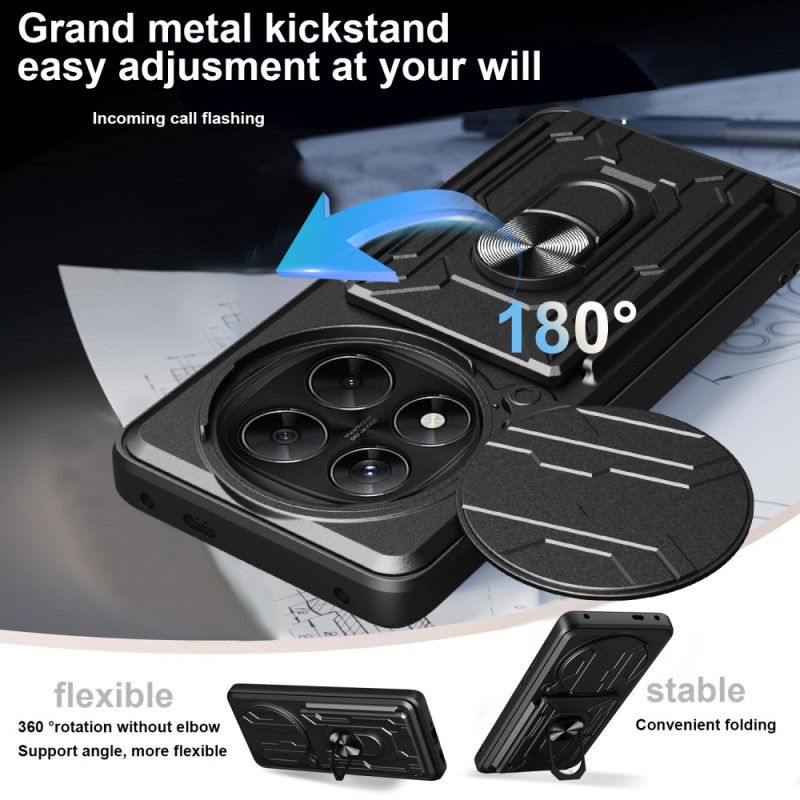 Cover Xiaomi Redmi Note 14 Pro 4g Ultra-resistent Med Stativ Og Linsebeskytter