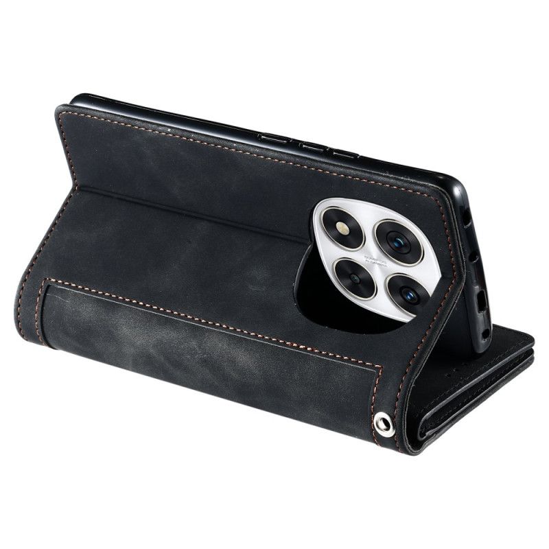 Flip Cover Til Xiaomi Redmi Note 14 Pro 4g 9 Kortholdere Med Rem