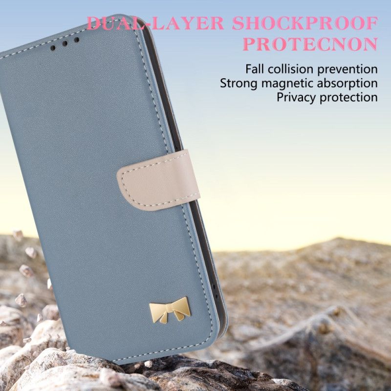 Flip Cover Til Xiaomi Redmi Note 14 Pro 4g Butterfly Med Rem