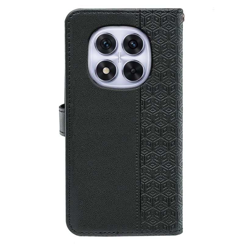 Flip Cover Til Xiaomi Redmi Note 14 Pro 4g Terningkant Og Rem