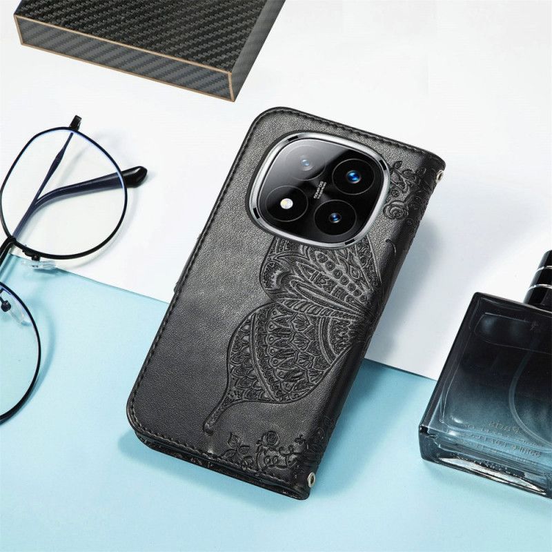 Flip Cover Xiaomi Redmi Note 14 Pro 4g Barok Sommerfugl