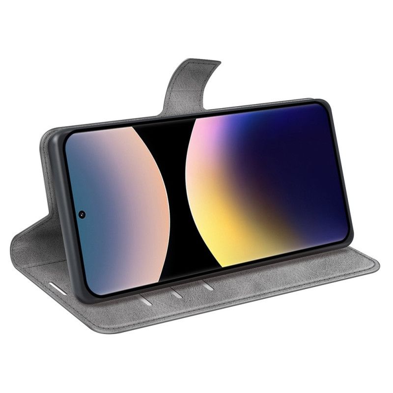 Flip Cover Xiaomi Redmi Note 14 Pro 4g Læderstil