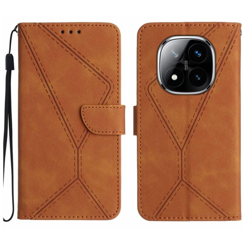 Flip Cover Xiaomi Redmi Note 14 Pro 4g Linjer Og Striber