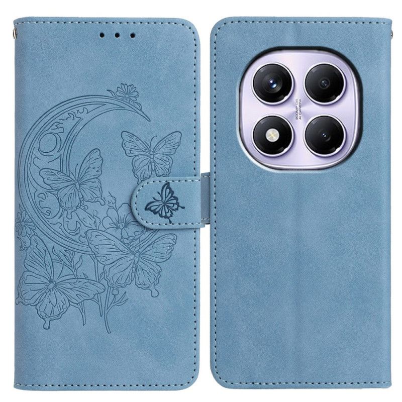Flip Cover Xiaomi Redmi Note 14 Pro 4g Lotusmønster