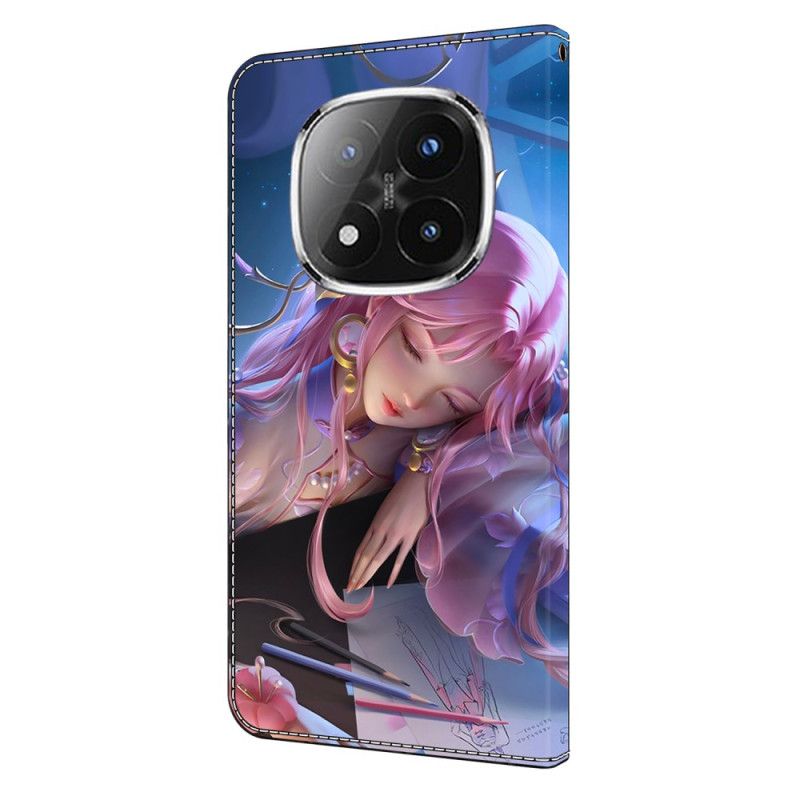 Læder Cover Xiaomi Redmi Note 14 Pro 4g Eventyr