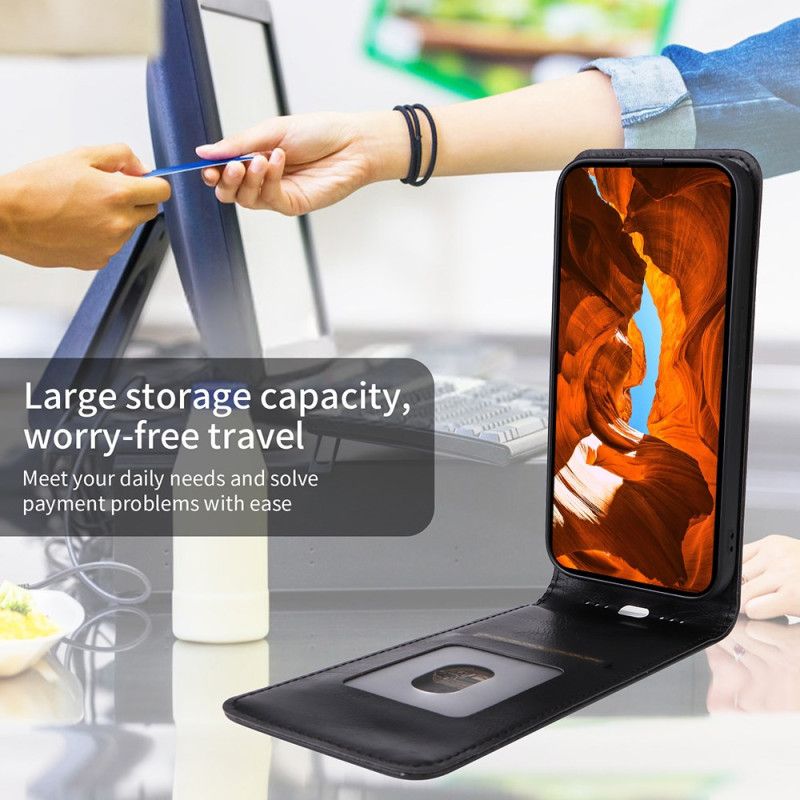 Læder Cover Xiaomi Redmi Note 14 Pro 4g Lodret Vippedesign