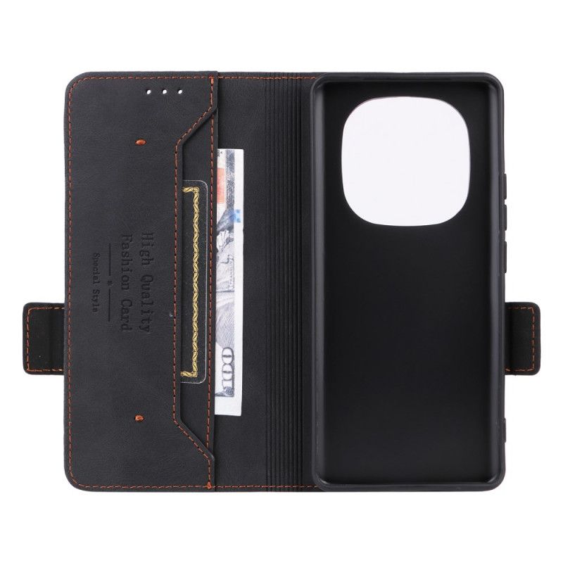 Læder Cover Xiaomi Redmi Note 14 Pro 4g Telefon Etui Retro