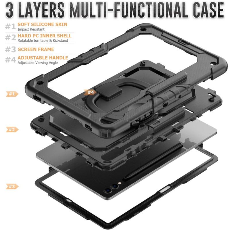 Cover Samsung Galaxy Tab S10 Ultra Premium Beskyttelse Med Skulderrem