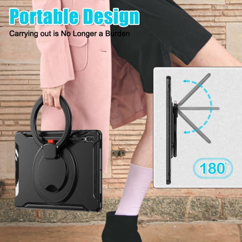 Cover Samsung Galaxy Tab S10 Ultra Telefon Etui Roterende Ringstativ