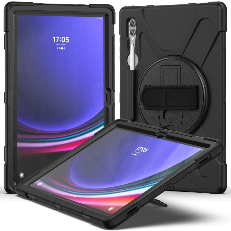 Cover Samsung Galaxy Tab S10 Ultra Tredobbelt Beskyttelsesrem Og Stativ
