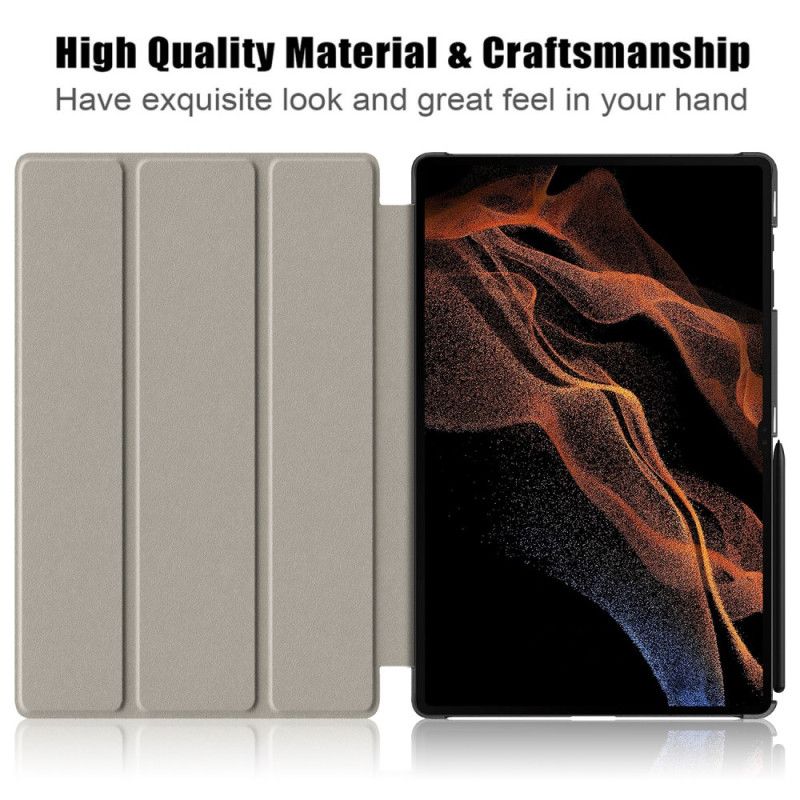 Samsung Galaxy Tab S10 Ultra Faldsikkert Trefoldigt Stativ