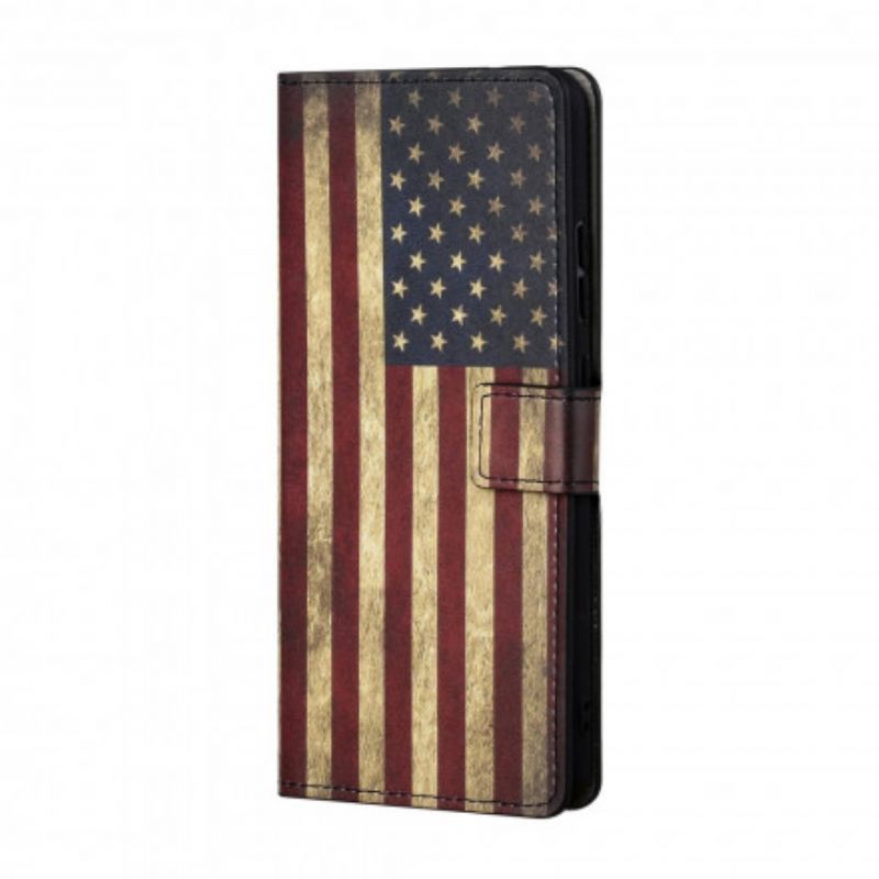 Flip Cover Til Xiaomi Redmi 10 Amerikansk Flag