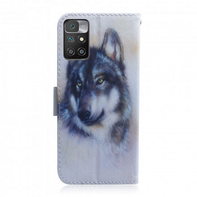 Læder Cover Xiaomi Redmi 10 Canine Look