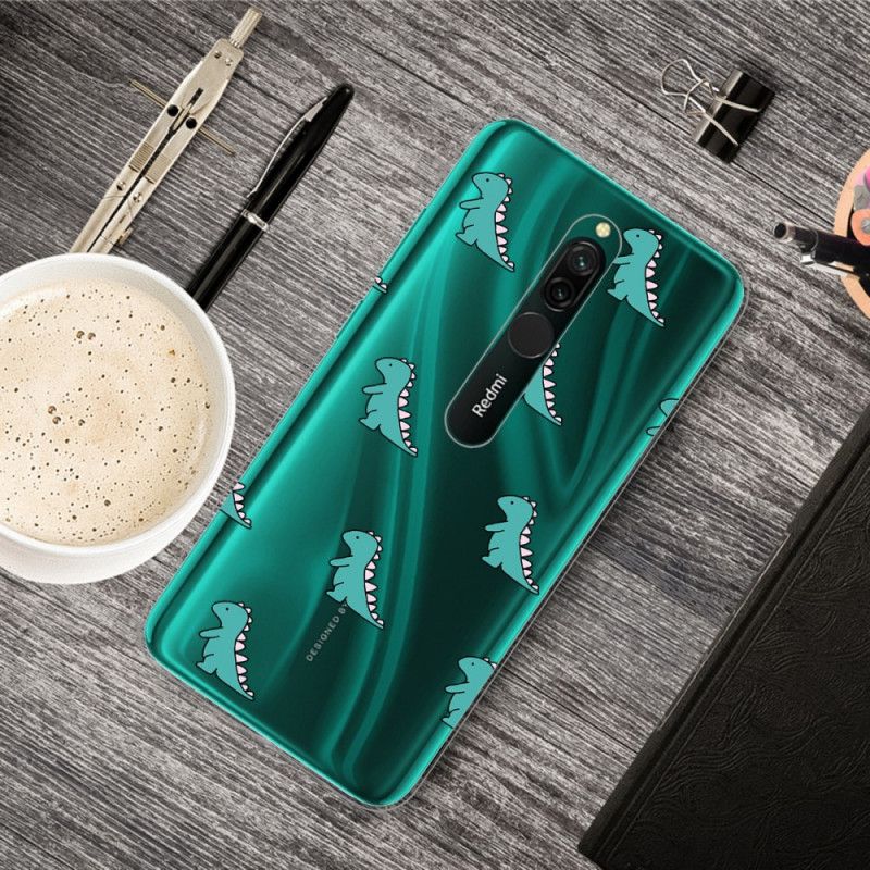 Cover Xiaomi Redmi 8 Mobilcover Dinosaurer