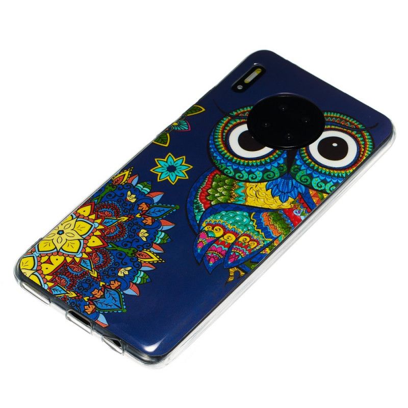 Cover Huawei Mate 30 Mobilcover Fluorescerende Mandalaugle