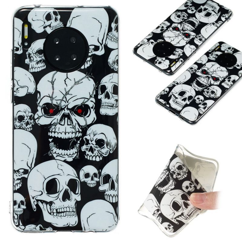 Cover Huawei Mate 30 Opmærksomhed Fluorescerende Kranier