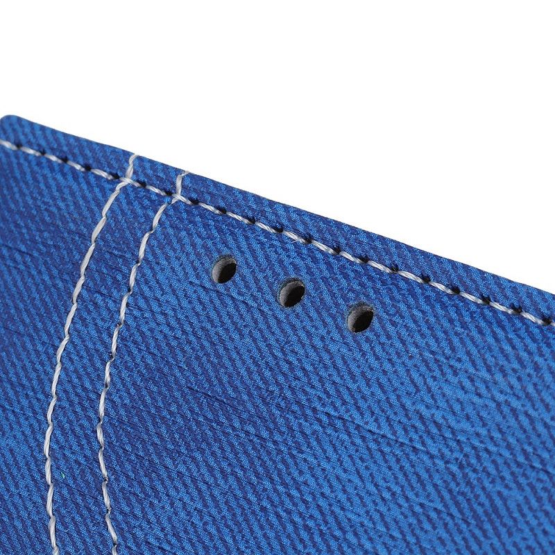 Flip Cover Huawei Mate 30 Sort Jeans Knapper